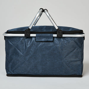 Cooler Plegable Manillas 18Lt Azul