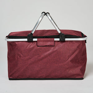 Cooler Plegable Manillas 18Lt Rojo