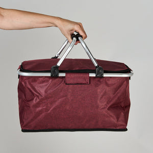 Cooler Plegable Manillas 18Lt Rojo