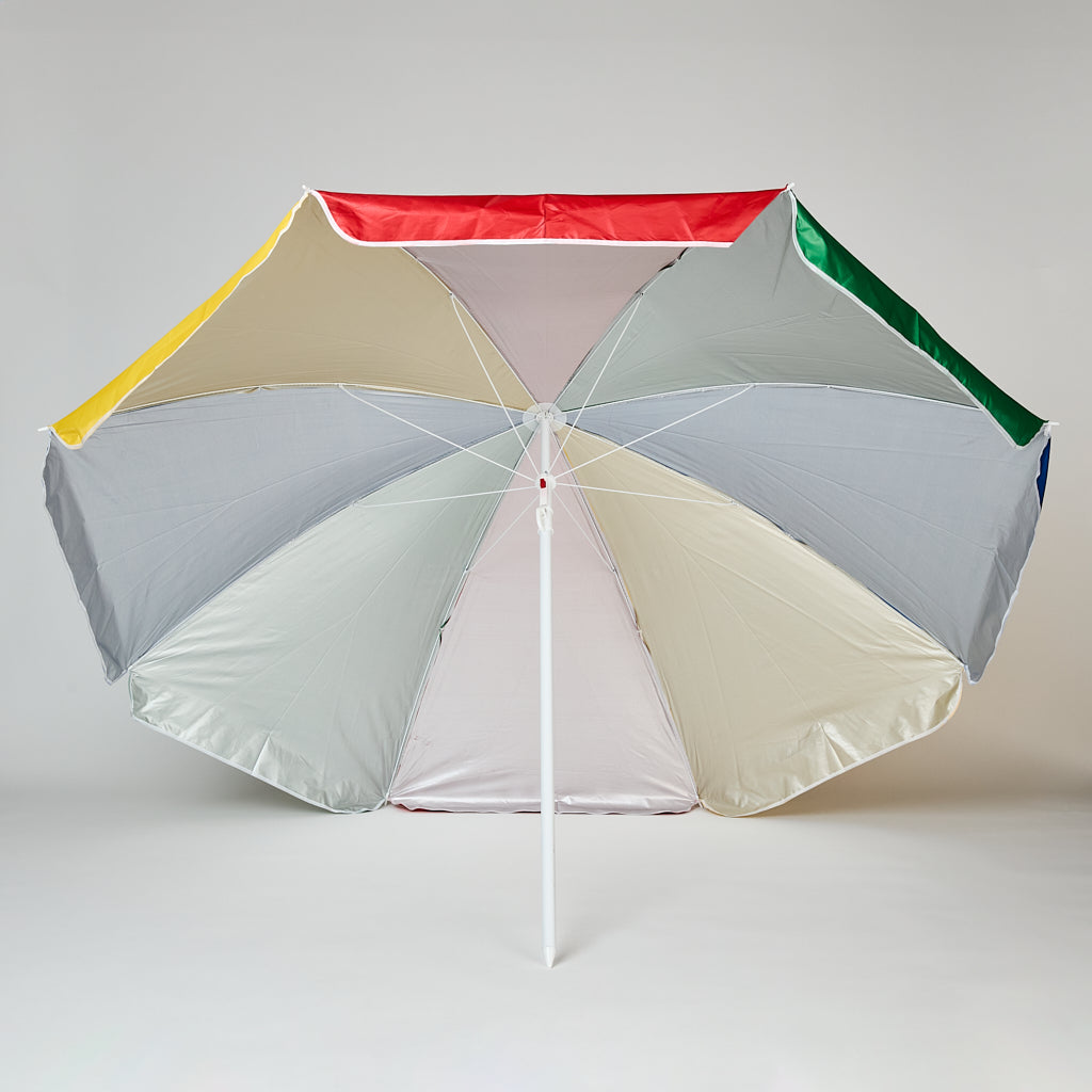 Quitasol Playa UV 2x2m con Bolso Multicolor