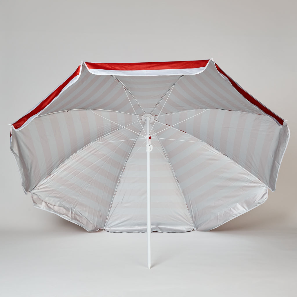 Quitasol Playa UV 2x2m con Bolso Rojo