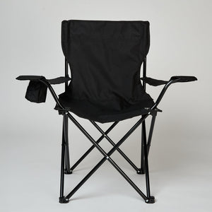 Silla Plegable Camping con Bolso Negra