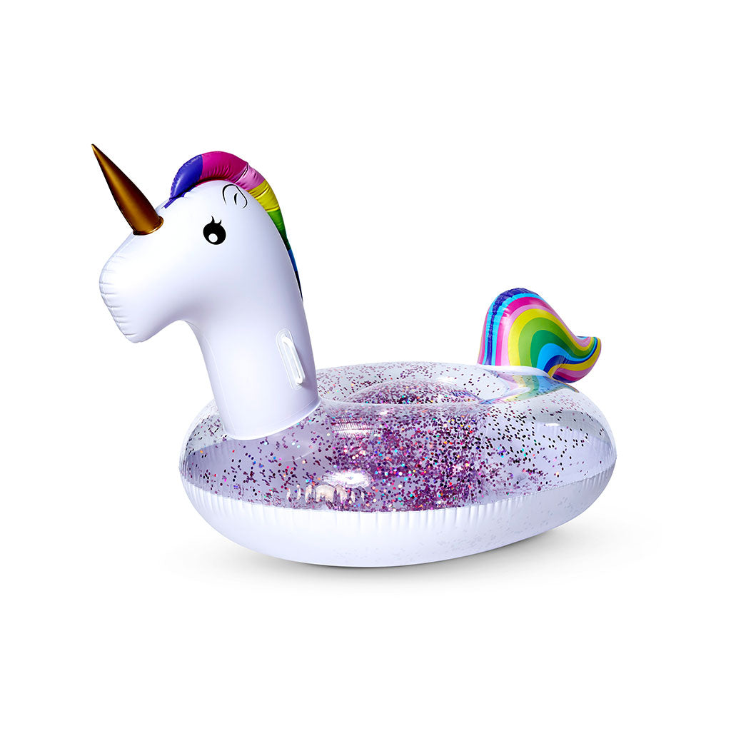 Flotador Inflable Unicornio Con Glitter