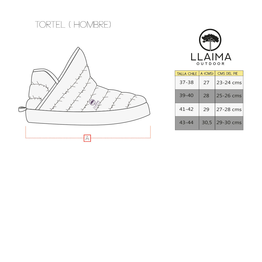 Pantufla Llaima Outdoor Acolchada Caña Alta Hombre Gris