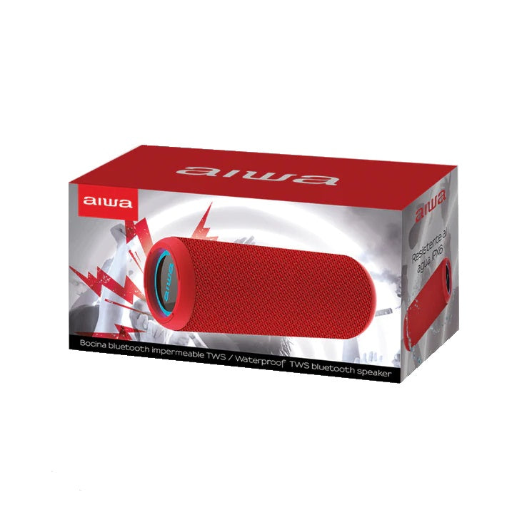 Parlante Bluetooth Portatil Rojo Aiwa Aw-Kf4