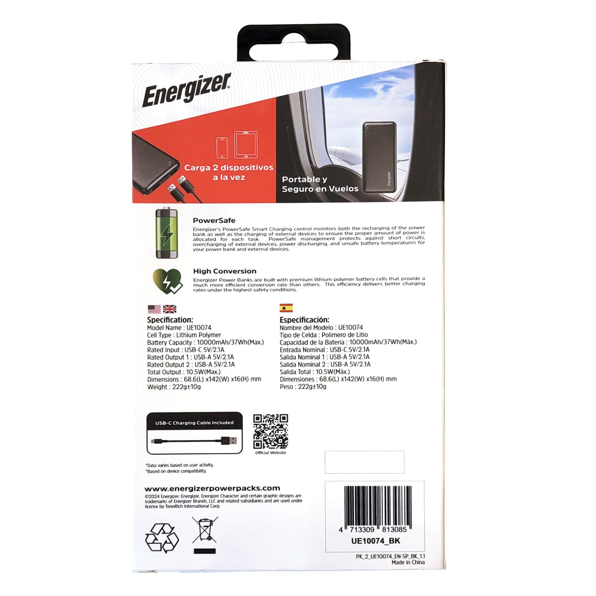 Powerbank 10.000 Mah Energizer