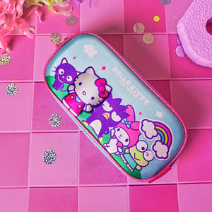 Pack 3 En 1 Mochila, Lonchera Y Estuche Hello Kitty Celeste
