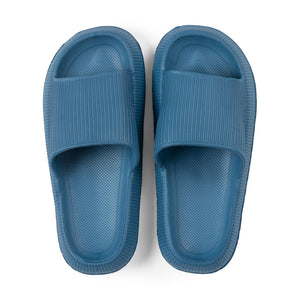 Sandalia Slide Goma Azul
