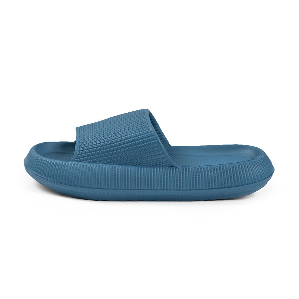 Sandalia Slide Goma Azul