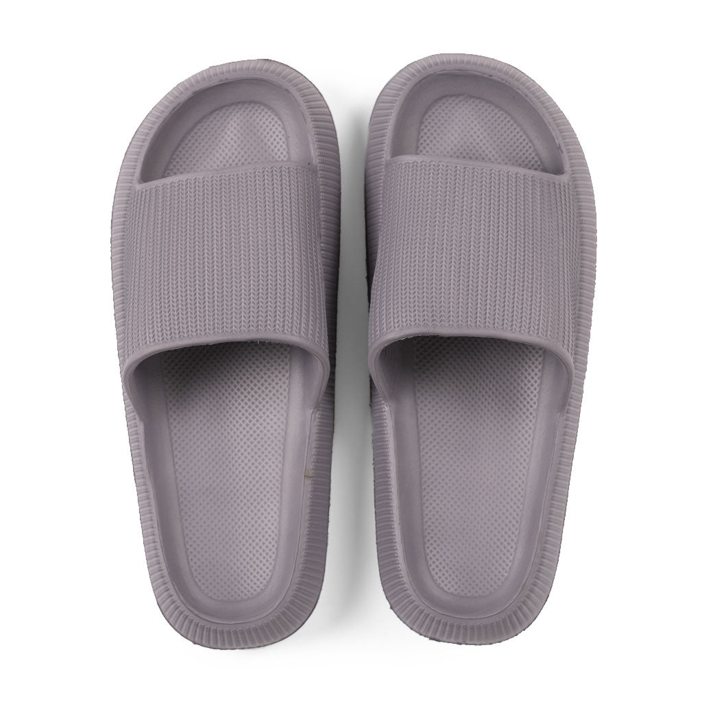 Sandalia Slide Goma Gris