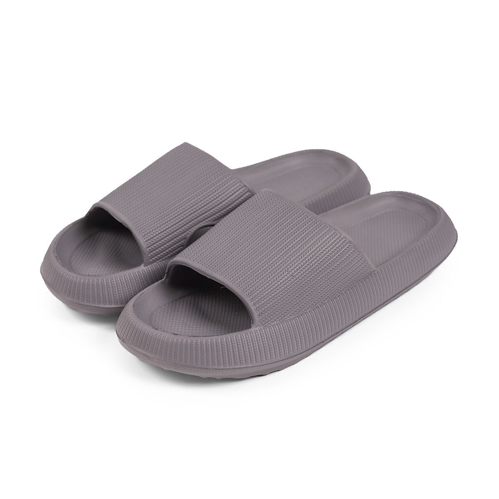 Sandalia Slide Goma Gris