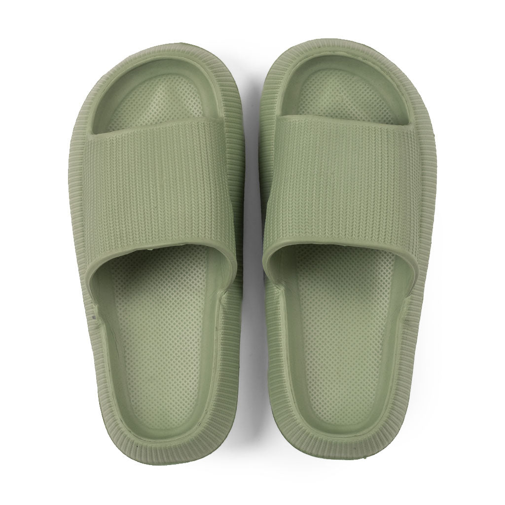 Sandalia Slide Goma Verde