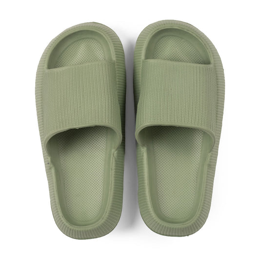 Sandalia Slide Goma Verde