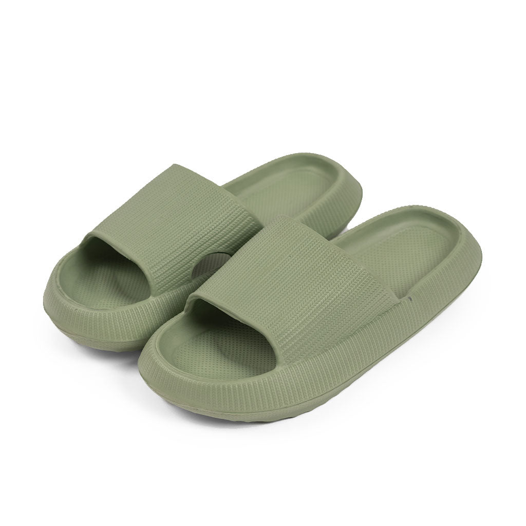 Sandalia Slide Goma Verde
