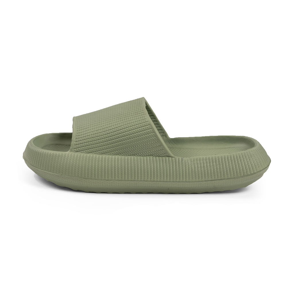 Sandalia Slide Goma Verde