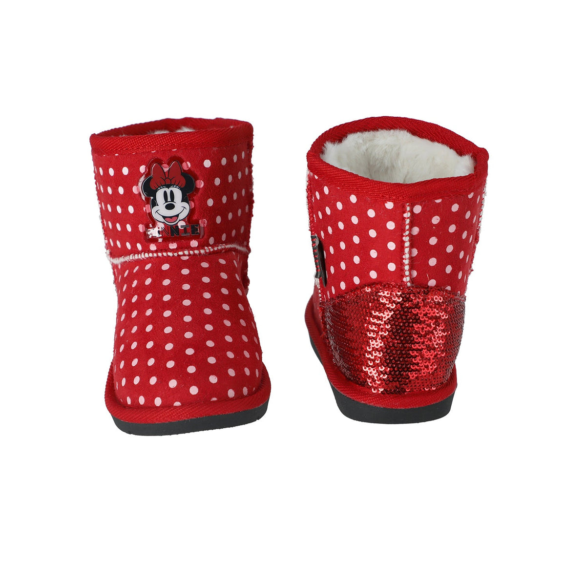 Pantufla Chiporro Niña Minnie Disney Rojo